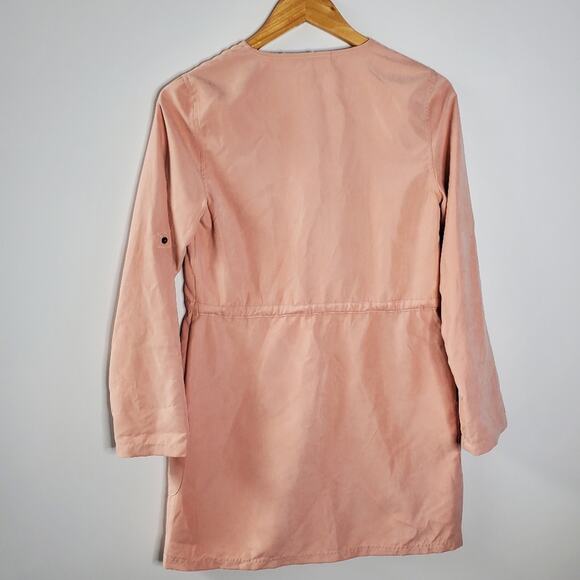 Minkpink dusty rose zip front lightweight shacket/ jacket XS - Picture 2 of 8